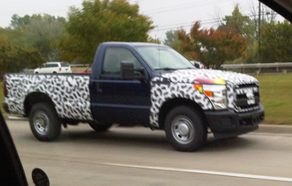 Illustration for article titled 2011 Ford Super Duty Out For A Lightly Camouflaged Drive